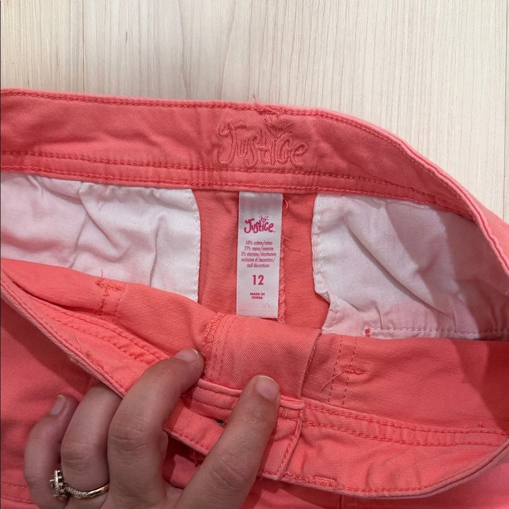 Justice Coral  Shorts